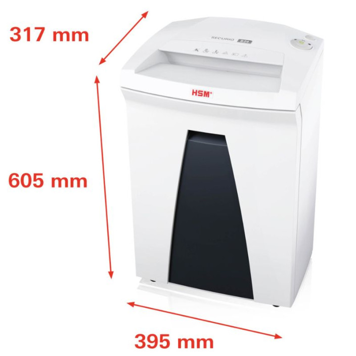 Niszczarka HSM SECURIO B24 1x5 mm biała 1784111
