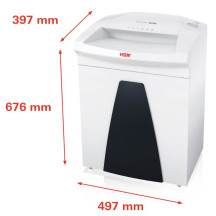 Niszczarka HSM SECURIO B26 0,78x11 mm biała 1805111O z automatyczną oliwiarką