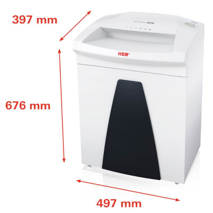 Niszczarka HSM SECURIO B26 0,78x11 mm biała 1805111O z automatyczną oliwiarką