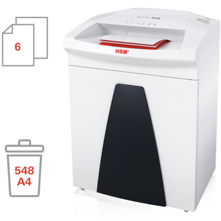 Niszczarka HSM SECURIO B26 0,78x11 mm biała 1805111O z automatyczną oliwiarką