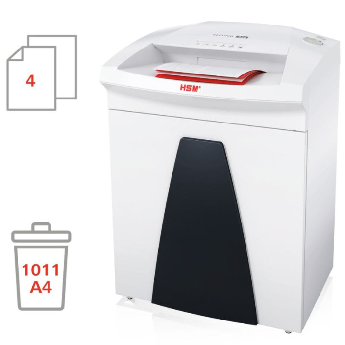 Niszczarka HSM SECURIO B26 1x5 mm biała 1804111O z automatyczną oliwiarką