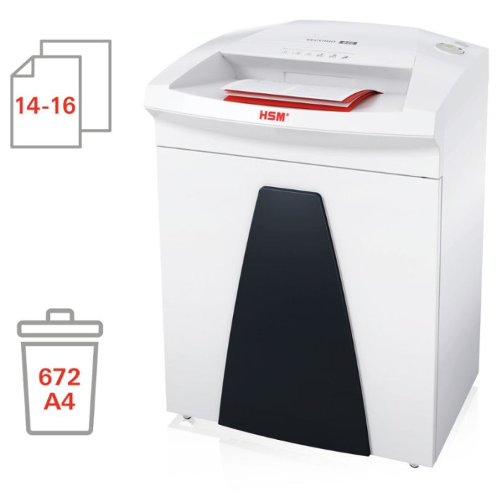 Niszczarka HSM SECURIO B26 4,5x30 mm biała 1803111O z automatyczną oliwiarką