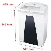 Niszczarka HSM SECURIO B34 4,5x30 mm biała 1843111O z automatyczną oliwiarką 