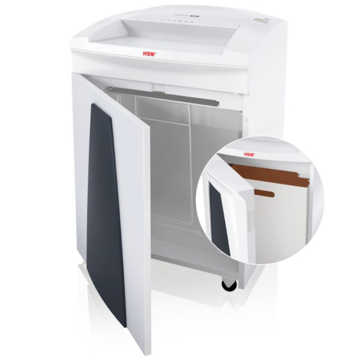 Niszczarka HSM SECURIO B35 1x5 mm biała 1924111O z automatycznym systemem oliwienia