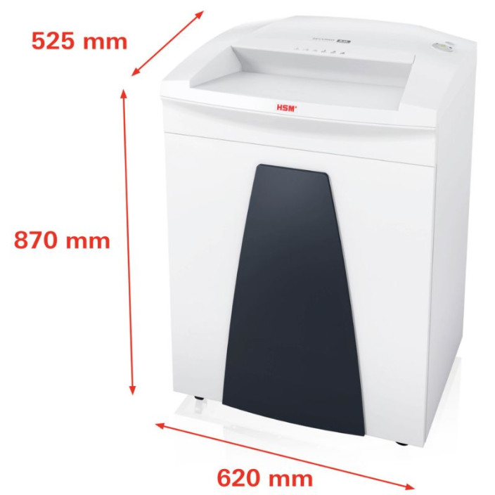 Niszczarka HSM SECURIO B35 4,5x30 mm biała 1923111O z automatycznym systemem oliwienia