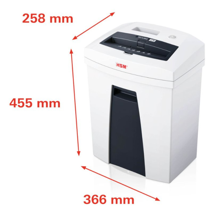 Niszczarka HSM SECURIO C16 4x25 mm biała 1902111