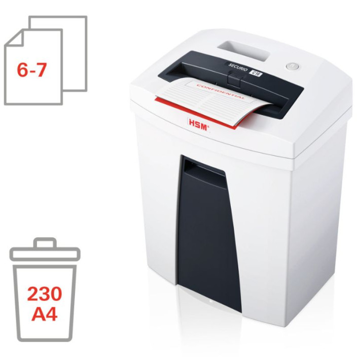 Niszczarka HSM SECURIO C16 4x25 mm biała 1902111