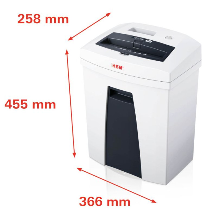 Niszczarka HSM SECURIO C16 5,8 mm biała 1901111