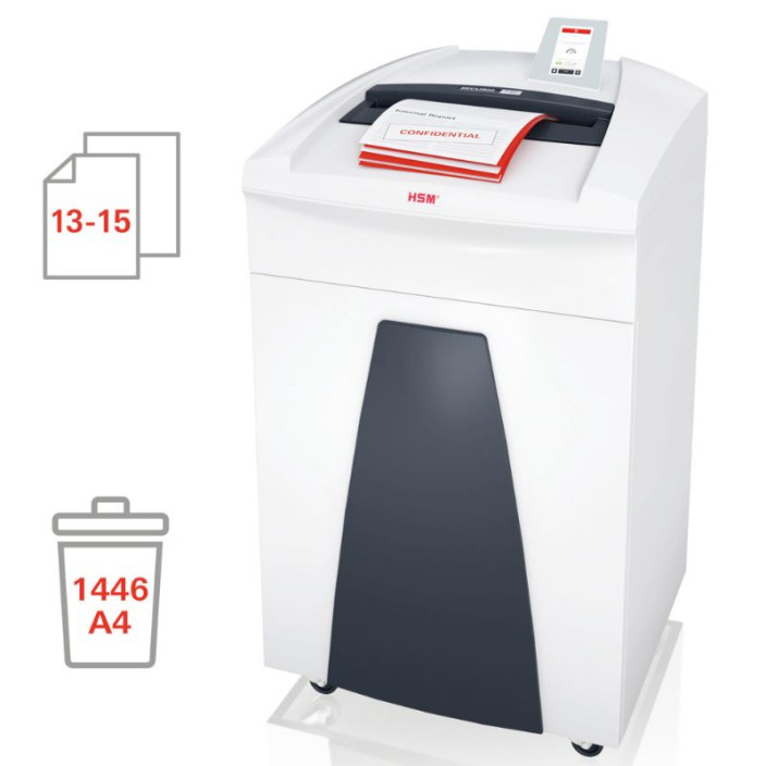 Niszczarka HSM SECURIO P40i 0,78x11 mm biała OMDD z wykrywaczem metalu 1885121N