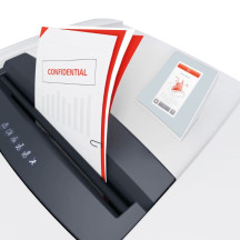 Niszczarka HSM SECURIO P40i 0,78x11 mm biała OMDD z wykrywaczem metalu 1885121N