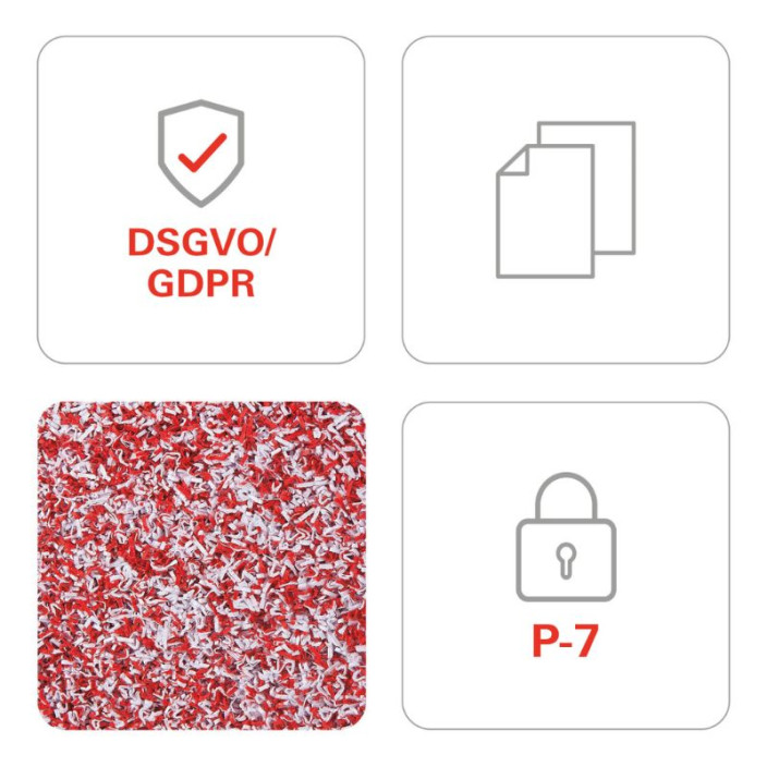 Niszczarka HSM SECURIO P40i 1x5 mm biała OMDD 1884121M