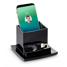 Organizer na biurko CEP Black Diamond czarny C440-05 