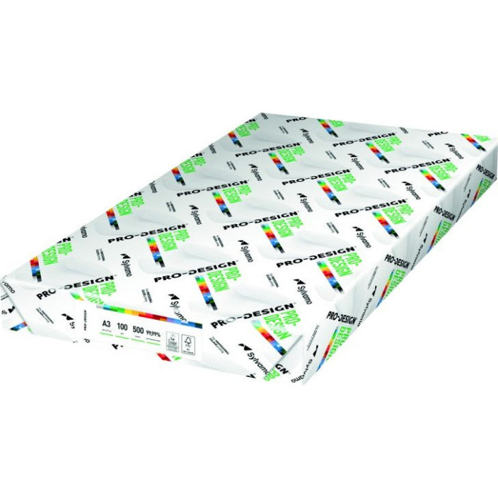 Papier PRO-DESIGN A3 100g do drukarki i ksero 500 ark. ryza