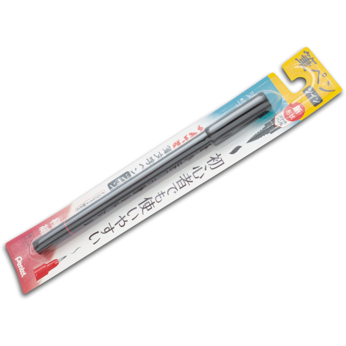 Pędzelek do kaligrafii PENTEL dwustronny czarny