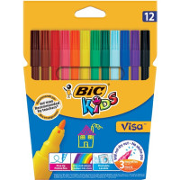 Pisak BIC artystyczny Kids Visa kpl. 10+2szt.
