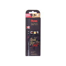 Pisak do kaligrafii PENTEL Brush Signpen Artist AEYN kpl. 4 szt.