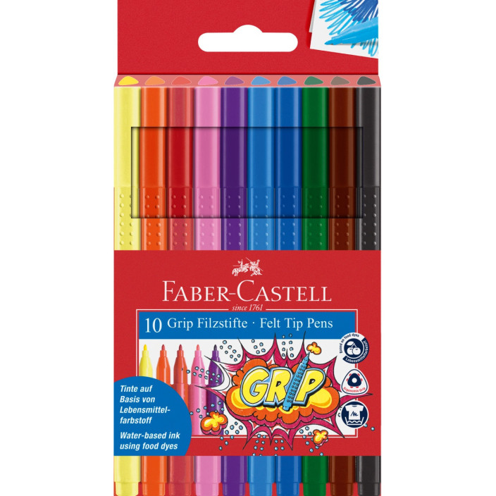 Pisak FABER CASTELL Grip kpl. 10szt.
