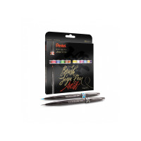 Pisak PENTEL do kaligrafii Brush Signpen Artist kpl. 12szt.