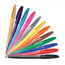 Pisak PENTEL S520 Sign Pen na bazie wody czerwony