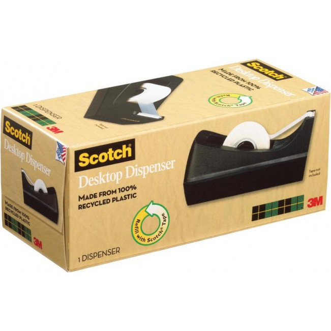 Podajnik do taśmy klejącej SCOTCH C-38 czarny bez taśmy