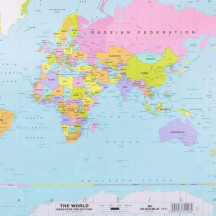 Podkładka na biurko DURABLE z mapą Świata 400x530mm 721119 (2)