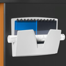 Pojemnik na dokumenty na ścianę magnetyczny CEP Recaption jasno-szary (3)