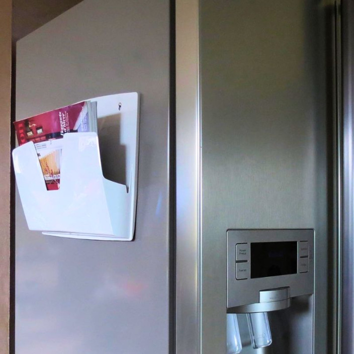 Pojemnik na dokumenty na ścianę magnetyczny CEP Recaption jasno-szary (4)