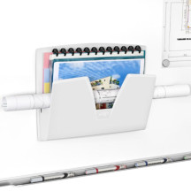 Pojemnik na dokumenty na ścianę magnetyczny CEP Recaption jasno-szary (5)