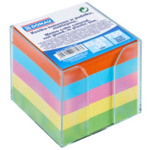 Pojemnik na karteczki DONAU + wkład mix kolor (1)