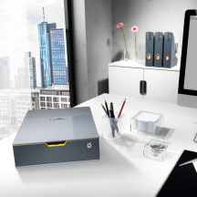Pojemnik z szufladą DURABLE VARICOLOR Safe szary na klucz 760127