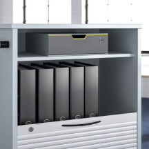 Pojemnik z szufladą DURABLE VARICOLOR Safe szary na klucz 760127