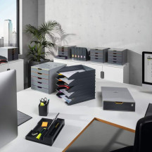 Pojemnik z szufladą DURABLE VARICOLOR Safe szary na klucz 760127