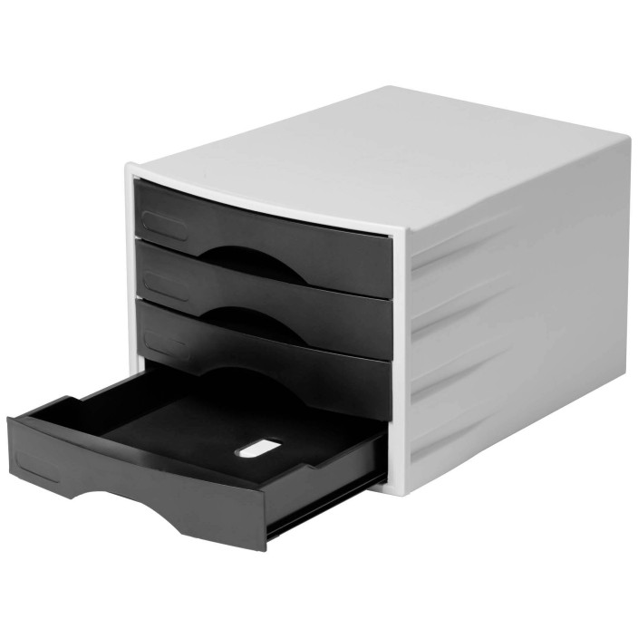 Pojemnik z szufladami DURABLE Eco czarny - 4 szuflady 776201