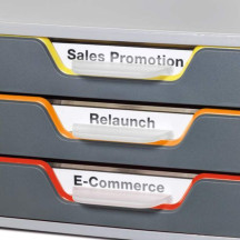 Pojemnik z szufladami DURABLE VARICOLOR szary - 3 szuflady 760327