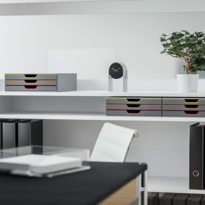 Pojemnik z szufladami DURABLE VARICOLOR szary - 3 szuflady 760327