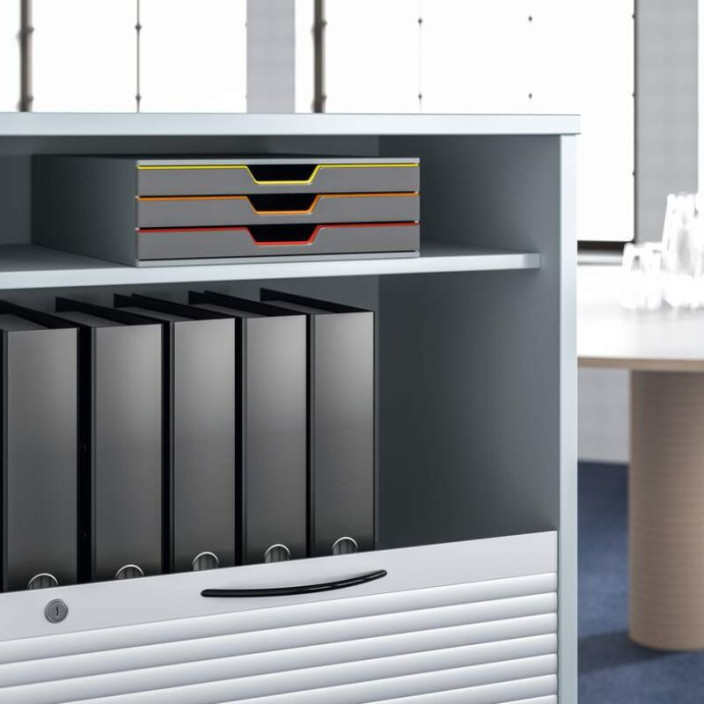 Pojemnik z szufladami DURABLE VARICOLOR szary - 3 szuflady 760327