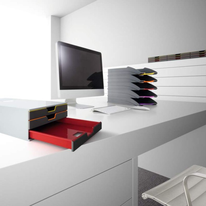 Pojemnik z szufladami DURABLE VARICOLOR szary - 3 szuflady 760327