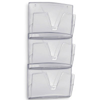 Pojemniki na dokumenty na ścianę CEP ReCaption zestaw 3 sztuki dymne