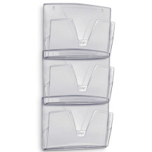 Pojemniki na dokumenty na ścianę CEP ReCaption zestaw 3 sztuki dymne (1)