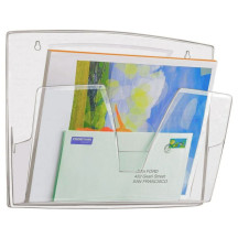 Pojemniki na dokumenty na ścianę CEP ReCaption zestaw 3 sztuki dymne (4)