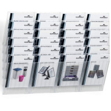 Pojemniki na dokumenty na ścianę DURABLE Flexiboxx A4 zestaw 6 sztuk pionowe białe  (2)
