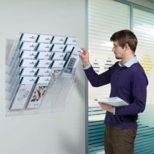 Pojemniki na dokumenty na ścianę DURABLE Flexiboxx A4 zestaw 6 sztuk pionowe białe  (4)