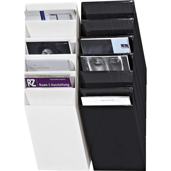 Pojemniki na dokumenty na ścianę DURABLE Flexiboxx A4 zestaw 6 sztuk pionowe białe  (5)