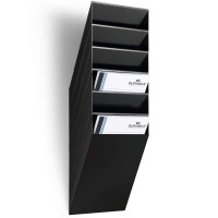 Pojemniki na dokumenty na ścianę DURABLE Flexiboxx A4 zestaw 6 sztuk pionowe czarne