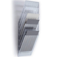 Pojemniki na dokumenty na ścianę DURABLE Flexiboxx A4 zestaw 6 sztuk pionowe transparentne 