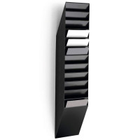 Pojemniki na dokumenty na ścianę DURABLE Flexiboxx A4 zestaw 12 sztuk pionowe czarne