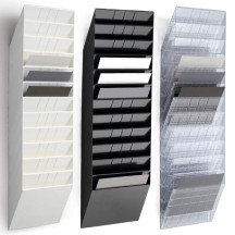 Pojemniki na dokumenty na ścianę DURABLE Flexiboxx A4 zestaw 12 sztuk poziome transparentne  (3)