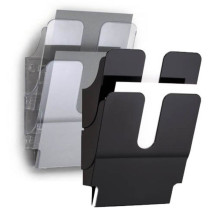 Pojemniki na dokumenty na ścianę DURABLE Flexiplus A4 zestaw 2 sztuki pionowe transparentne (3)