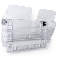 Pojemniki na dokumenty na ścianę DURABLE Flexiplus A4 zestaw 2 sztuki magnetyczne poziome transparen