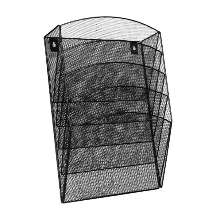 Pojemniki na dokumenty na ścianę Q-CONNECT Office Set zestaw 5 sztuk czarne (2)